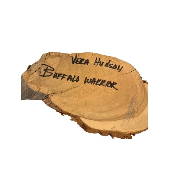 Vintage Vera Hudson Kachina Buffalo Warrior Handcrafted Figurine Sculpture White - Picture 5 of 12